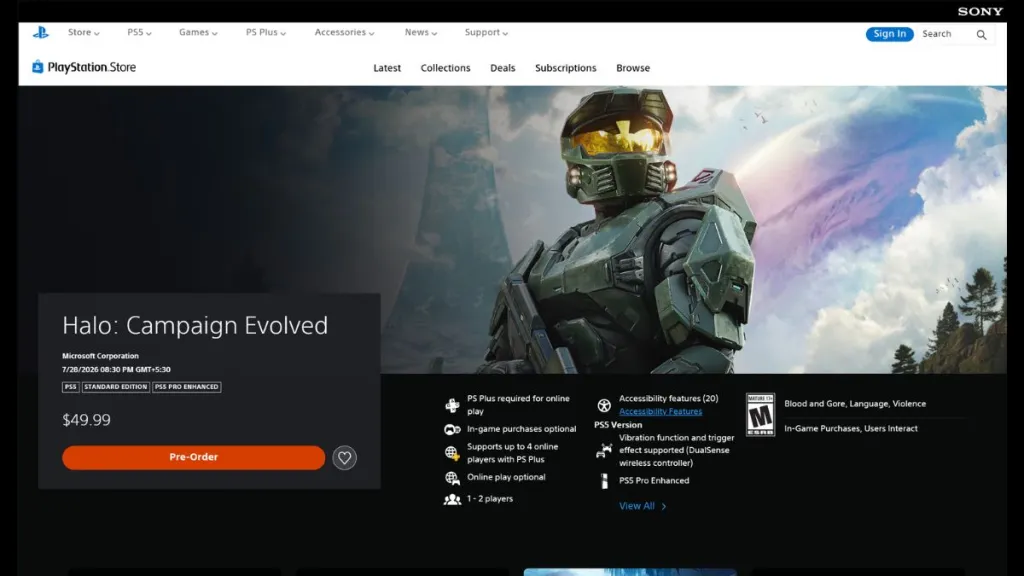 Halo Campaign Evolved Preload Guide: Start Times & File Size 7 Halo Campaign Evolved on PlayStation Store