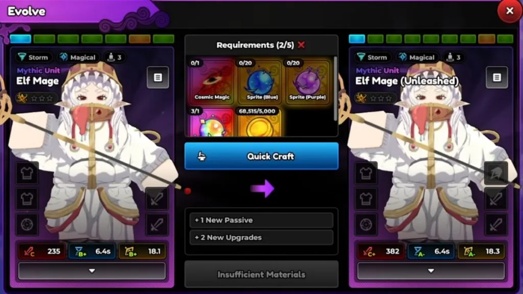 Anime Expeditions: Best Team & Build Guide 6 Anime Expeditions Unit Evolution