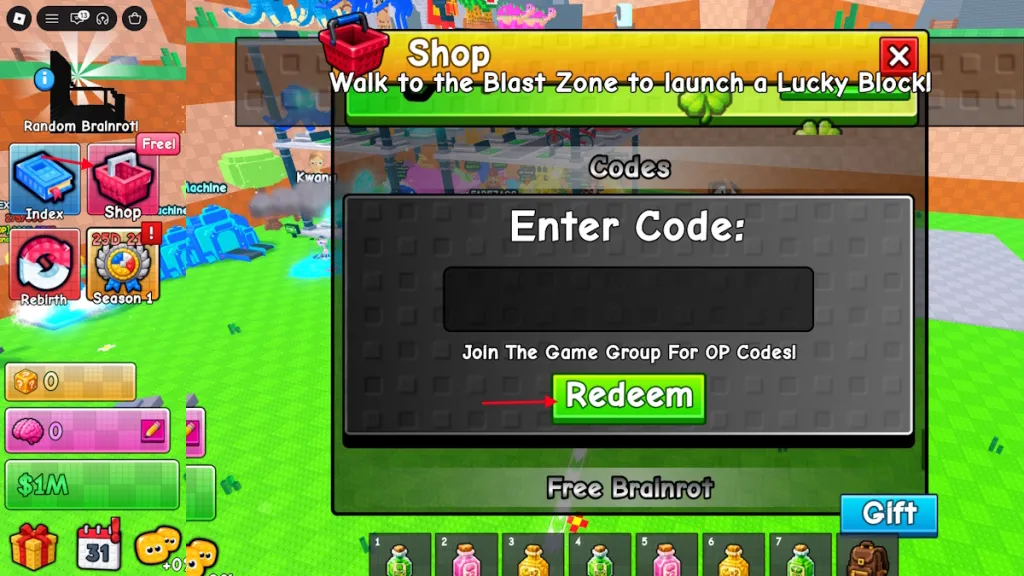 Brainblast Lucky Block Codes: July 2026 – New & Working 6 redeem Brainblast a Lucky Block Codes