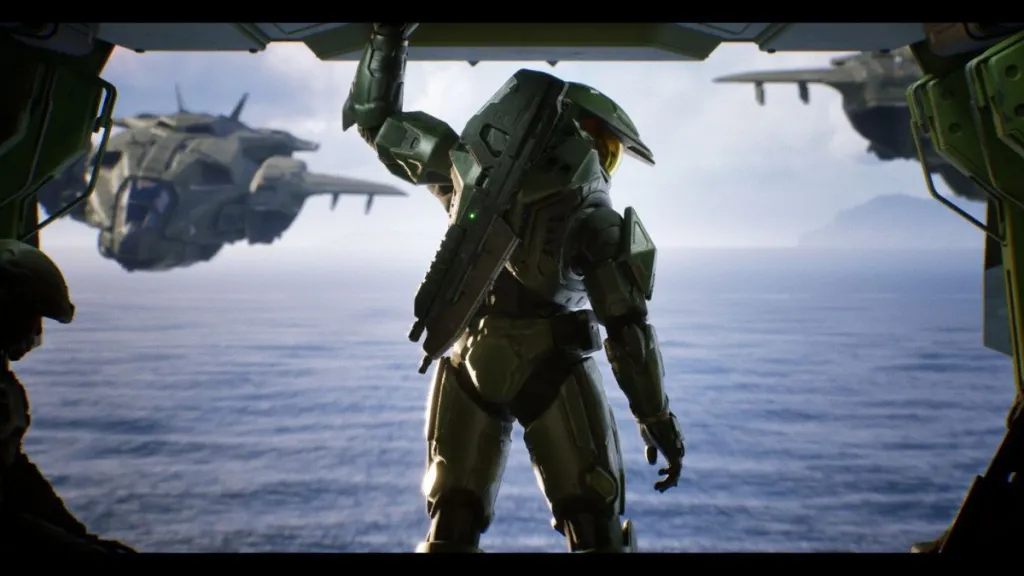Halo Campaign Evolved Preload Guide: Start Times & File Size 6 Master Chief preparing to jump in Halo: Campaign Evolved