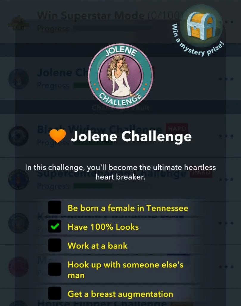 How to Beat the Jolene Challenge in BitLife: Guide & Tips 6 Jolene challenge goals in bitlife