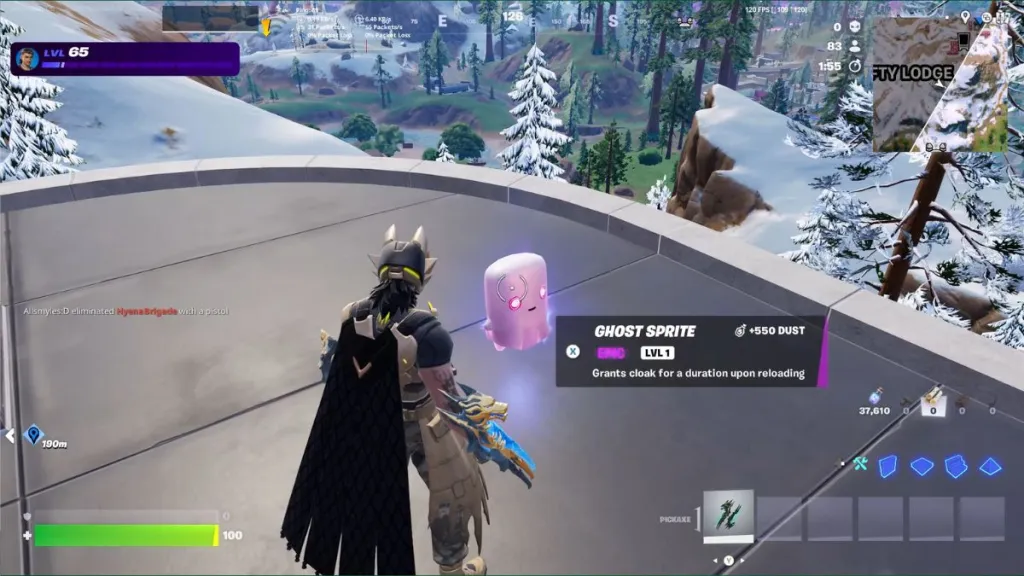 How to Get Ghost Sprite in Fortnite: Easy Steps & Tips 6 Ghost Sprite next to a player in Fortnite Chapter 7 Season 3
