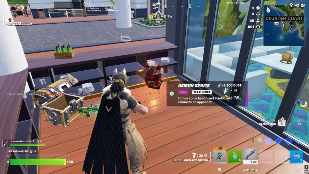 How to Get the Demon Sprite in Fortnite – Easy Step-by-Step Guide 6 Fortnite Demon Sprite out of a chest with weapons around it