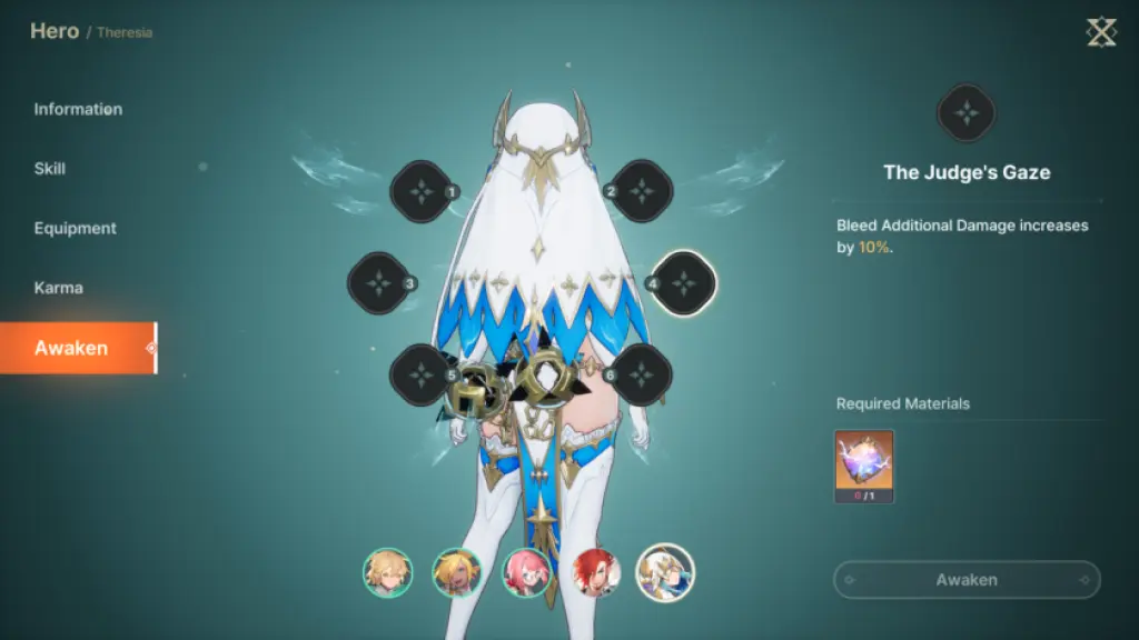 How to Upgrade Heroes in DragonSword: Awakening — Karma & Leveling 7 Awakening Theresia in DragonSword: Awakening