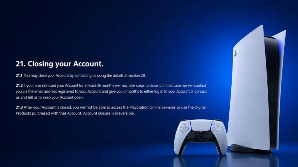 PlayStation Physical Discs’ End Resurfaces Forgotten Sony ToS Clause 6 Sony ToS Clause stating PSN account closure after 36 months of inactivity adds to the PlayStation Physical Discs death woe