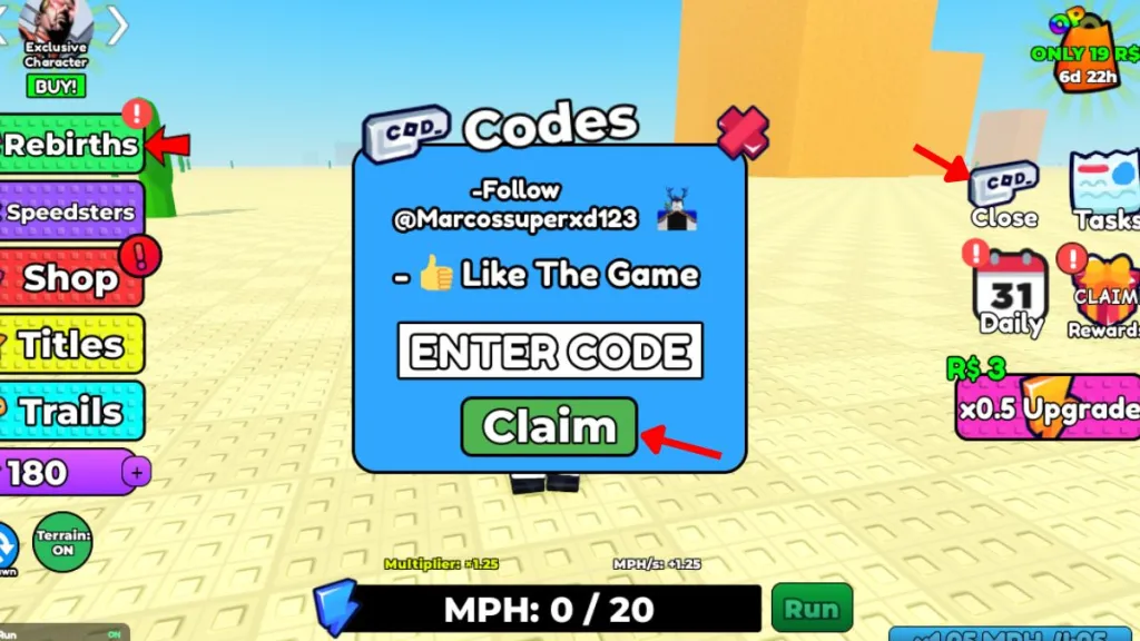 Speedsters Infinite Codes July 2026: New Working Redeem Codes 6 Redeem Speedsters Infinite Codes